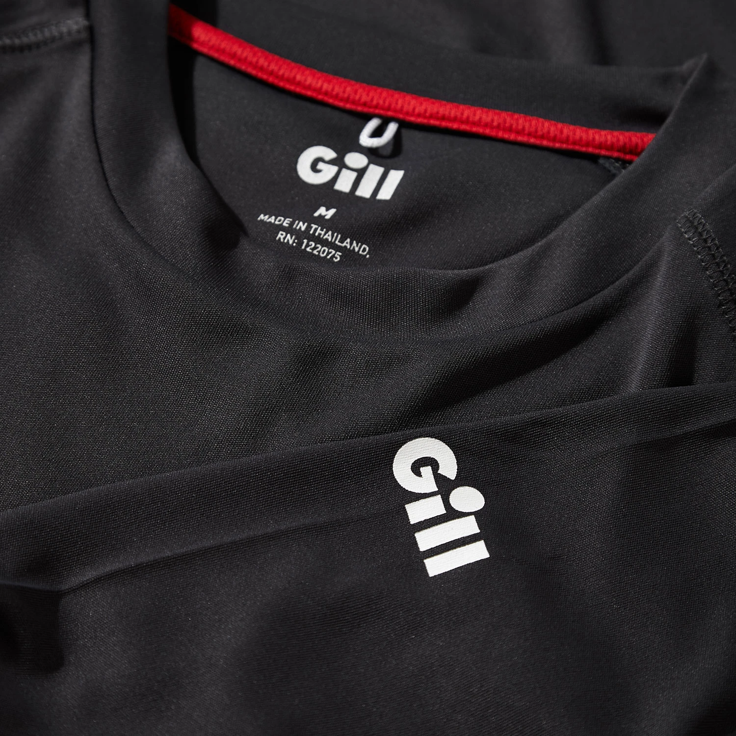 Gill Mens UV Tec Crew Neck Long Sleeve Tee - Charcoal 6 Gill Mens UV Tec Crew Neck Long Sleeve Tee - Charcoal - Image 4