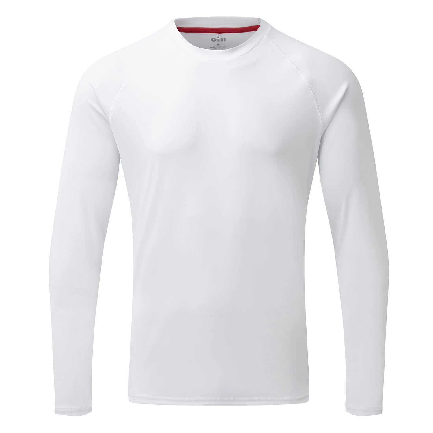 Gill Mens UV Tec Crew Neck Long Sleeve Tee - White 3 Gill Mens UV Tec Crew Neck Long Sleeve Tee - White