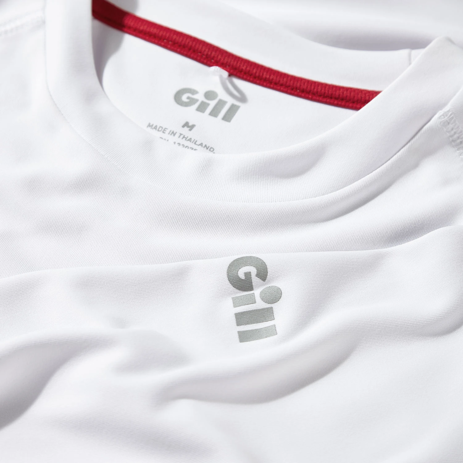 Gill Mens UV Tec Crew Neck Long Sleeve Tee - White 6 Gill Mens UV Tec Crew Neck Long Sleeve Tee - White - Image 4