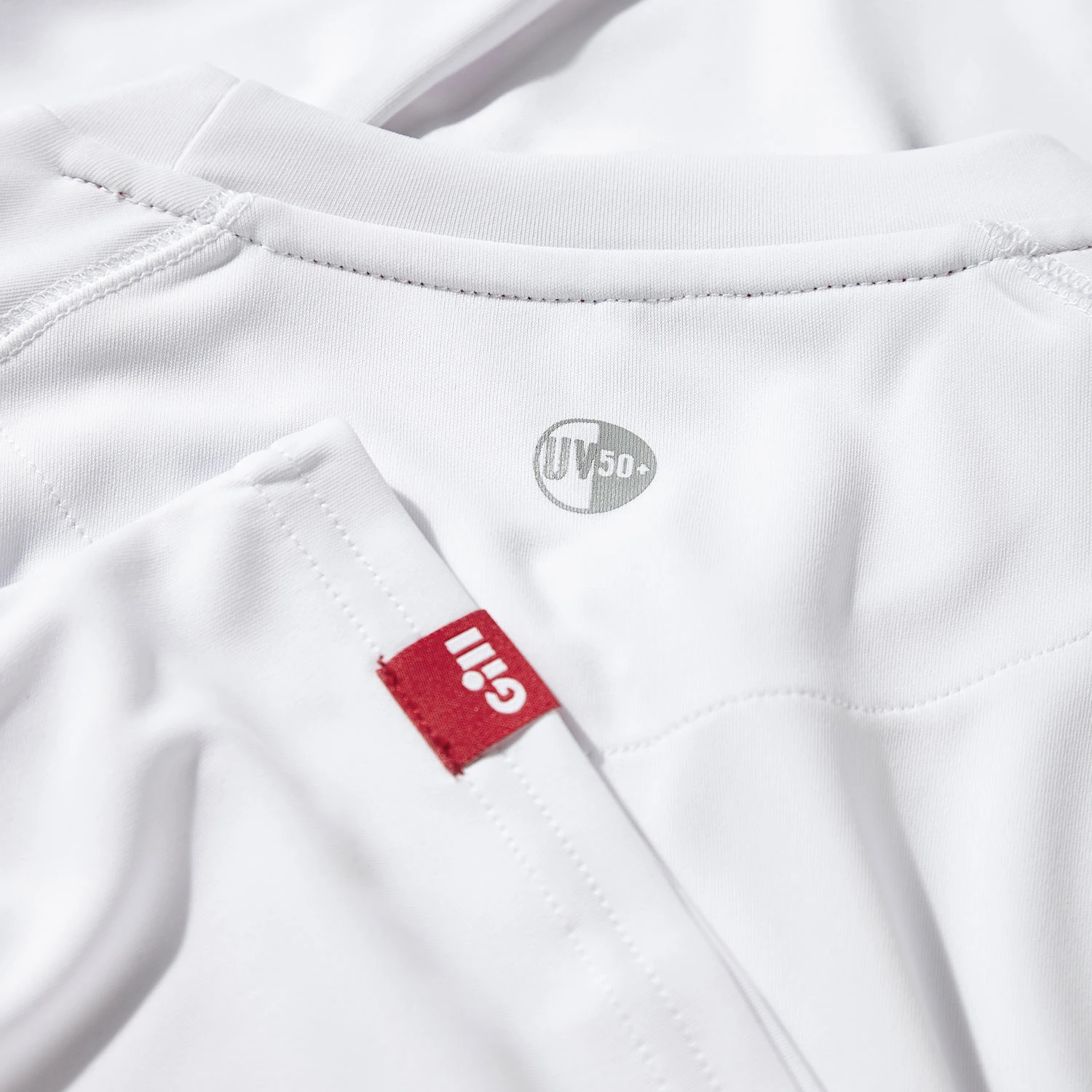 Gill Mens UV Tec Crew Neck Long Sleeve Tee - White 7 Gill Mens UV Tec Crew Neck Long Sleeve Tee - White - Image 5