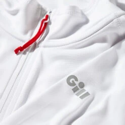 Gill Mens UV Tec Zip Neck Long Sleeve Tee - White -Gill 2019 Gill UV Tec Long Sleeve Zip Tee UV009 White 4