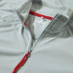 Gill Womens UV Tec Long Sleeve Zip Tee -Gill 2019 Gill Womens UV Tec Long Sleeve Zip Tee UV009W MediumGrey 4