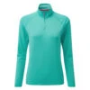 Gill Womens UV Tec Long Sleeve Zip Tee - Turquoise -Gill 2020 Gill UV009W Turquoise 1