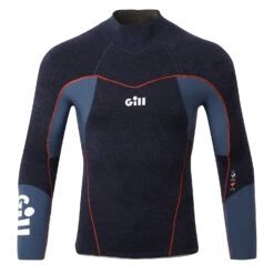 Gill Race Firecell Long Sleeve Wetsuit Top - Blue -Gill 2020 Gill RS17 DARK DENIM ORANGE 1 2