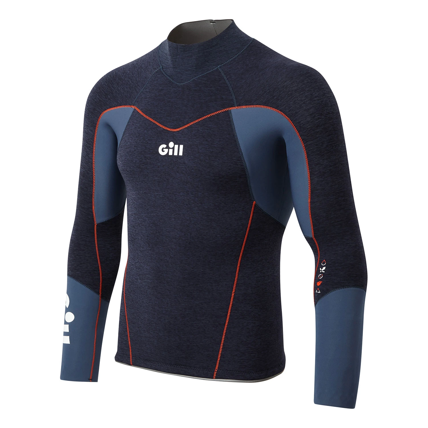 Gill Junior Race Firecell Long Sleeve Wetsuit Top - Blue 3 Gill Junior Race Firecell Long Sleeve Wetsuit Top - Blue