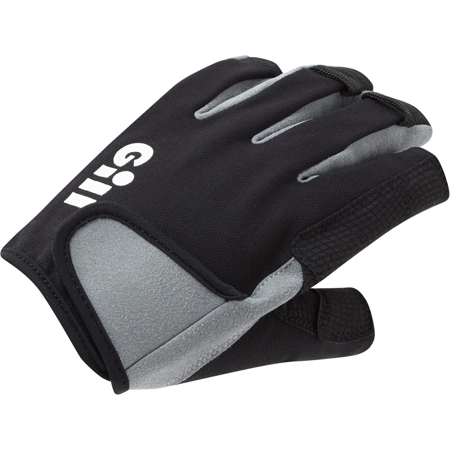 Gill Junior Deckhand Short Finger Sailing Gloves - Black 3 Gill Junior Deckhand Short Finger Sailing Gloves - Black