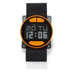Gill Stealth Race Timer - Sailing Watch & Compass - Black/Orange