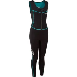 Gill Womens Dynamic Front Zip Longjane Wetsuit - Black -Gill Gill Womens Dynamic Longjane Wetsuit 5017W BLACK 3