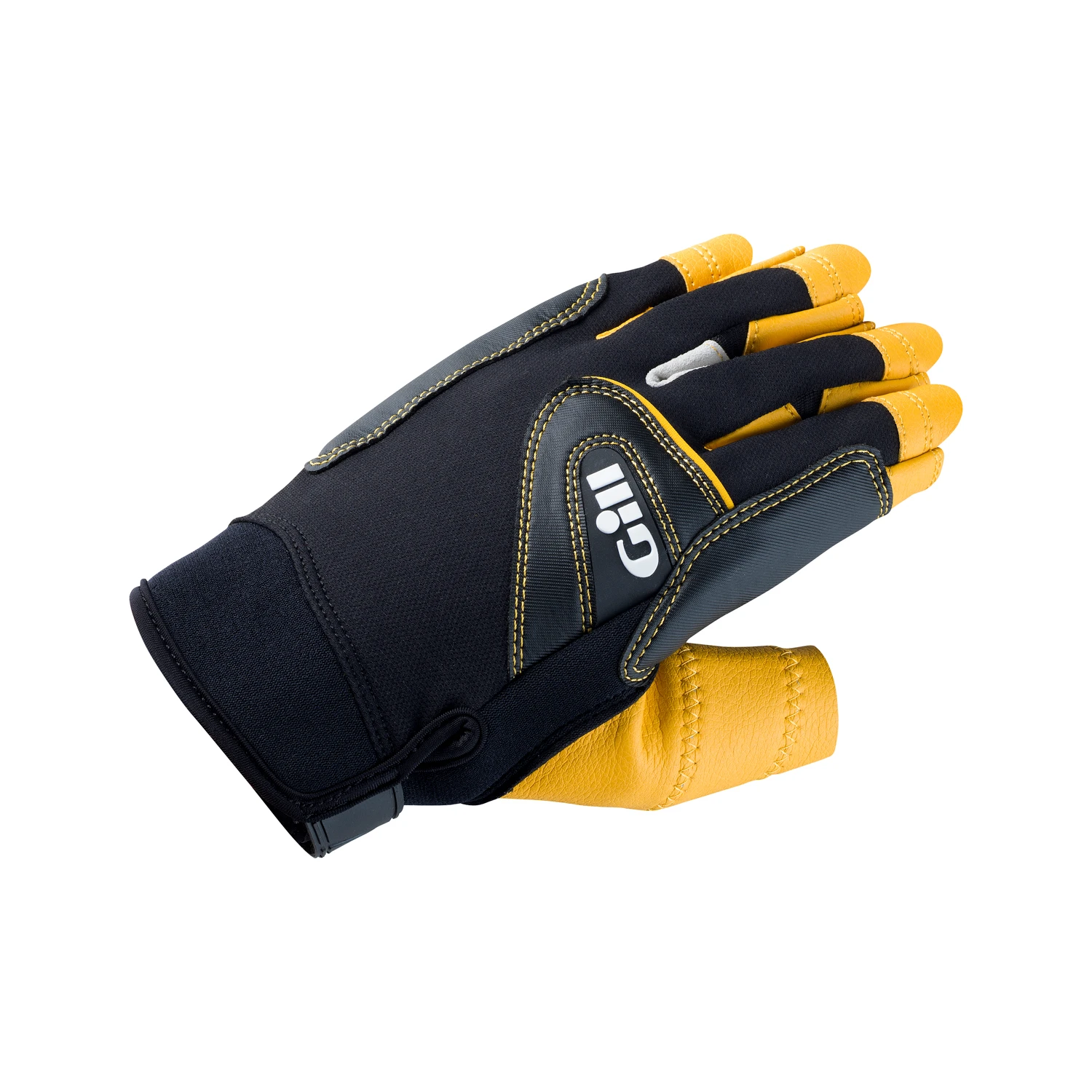 Gill Pro Short Finger Sailing Gloves - Black 3 Gill Pro Short Finger Sailing Gloves - Black